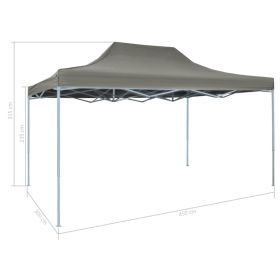 vidaXL Foldable Tent Pop-Up 3x4.5 m Anthracite