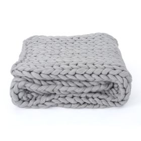 Knitted weave blanket