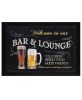 "Welcome to Our Bar" by Artisan Debbie Dewitt, Ready to Hang Framed Print, Black Frame