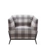 Niamey II Accent Chair; Pattern Fabric & Metal