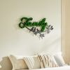 FAMILY Letter Art Moss Wall Decor