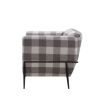 Niamey II Accent Chair; Pattern Fabric & Metal