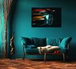 Oppidan Home "Midnight Sedan" Acrylic Wall Art (32"H x 48"W)