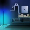 RGBCW Corner Floor Lamp, Minimalist Style Floor Lamp, Bedside Lamp, Reading stading Lamp, Ambient night lights