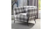 Niamey II Accent Chair; Pattern Fabric & Metal