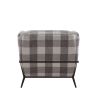 Niamey II Accent Chair; Pattern Fabric & Metal