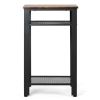 Simple Modern Style 3-Tier Industrial Side End Telephone Table Tall Nightstand