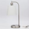 Surise 19.7" Beside Table Lamp with Wireless Charging and USB port