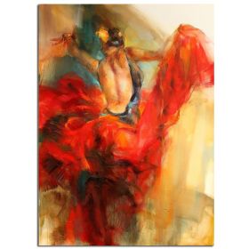 Hand Painted Abstract Oil Painting Wall Art Modern Contemporary Dancing Women Picture Canvas Home Decor For Living Room No Frame (size: 150x220cm)