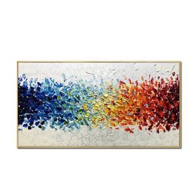 Handmade Abstract Oil Painting Top Selling Wall Art Modern Minimalist Colorful Picture Canvas Home Decor For Living Room  No Frame (size: 100x150cm)