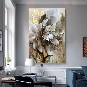 Handmade Flower Oil Painting On Canvas Wall Art Decoration Modern Abstract PictureLiving Room Hallway Bedroom Luxurious Decorative Painting (size: 100x150cm)