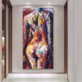 Handmade Oil Painting Canvas Wall Art Decoration Modern Female Nude Human Body Living Room Hallway Bedroom Luxurious Decorative Painting (size: 100x150)