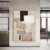 Oil Painting Handmade Hand Painted Wall Art Modern Abstract Simple Geometric Living Room Hallway Bedroom Luxurious Decorative Painting