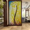 Hand Painted Oil Painting Modern Living Room Home Decor Wall Art Picture White Yellow Flower Tree Thick Palette Knife Oil Painting On Canvas Art