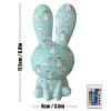 2023 Newest LED Night Light 16Color Rainbow Rabbit Night Light Touch Sensor Room Decor Cute Gift for Kids Children Table Lamp