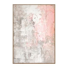 Handmade Abstract Nordic Oil Paintings Wall Pictures Modern Canvas Painting Pink Poster Wall Art For Living Room Bedroom No Frame (size: 60x90cm)