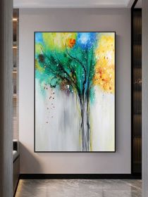 Modern Park Landscape Oil Painting Leonid Afremov Abstract Canvas Painting Wall Art Poster Prints Living Room Home Decor (size: 90x120cm)