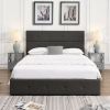 Upholstered Platform Bed with Underneath Storage,Queen Size