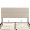 Upholstered Platform Bed with Underneath Storage,Queen Size