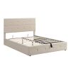 Upholstered Platform Bed with Underneath Storage,Queen Size