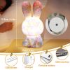 2023 Newest LED Night Light 16Color Rainbow Rabbit Night Light Touch Sensor Room Decor Cute Gift for Kids Children Table Lamp