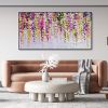 Hand Painted Oil Painting Abstract Floral Texture Canvas Oil Painting Colorful Wall Decor Art Modern Landscape Painting Living Room Decor Oil Painting