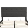 Upholstered Platform Bed with Underneath Storage,Queen Size