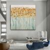 Oil Painting Handmade Hand Painted Wall Art Modern Gold Foil Tree Abstract  home corridor living room bedroom luxurious adornment painting