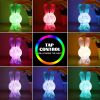 2023 Newest LED Night Light 16Color Rainbow Rabbit Night Light Touch Sensor Room Decor Cute Gift for Kids Children Table Lamp